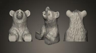 3D model Bear Carving (STL)